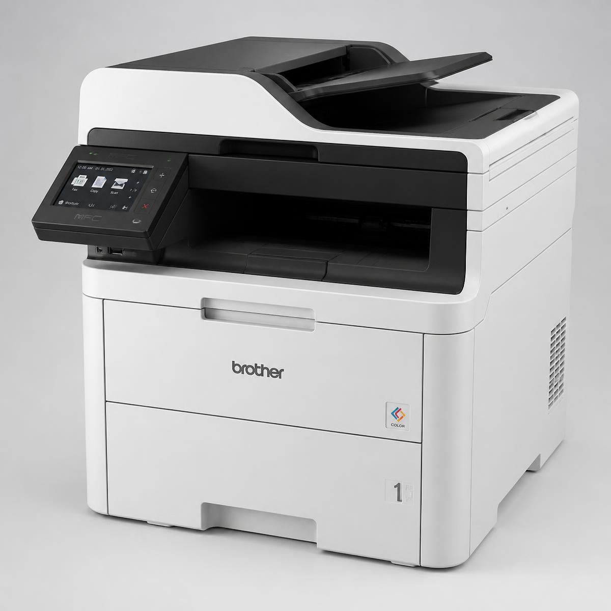 Modern multifunction office laser printer supplied and serviced by CMYBK